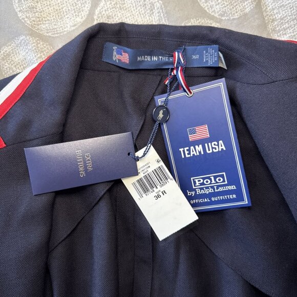 NWT Polo Ralph Lauren Men's Team USA 2024 Olympic Opening Ceremony Blazer Sz 36R - Picture 14 of 16
